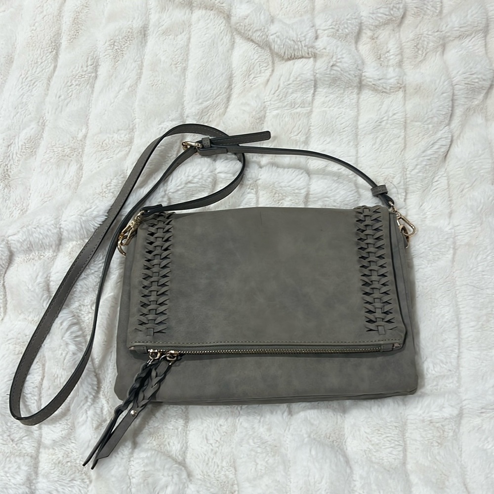 Gray Cross-body Bag
